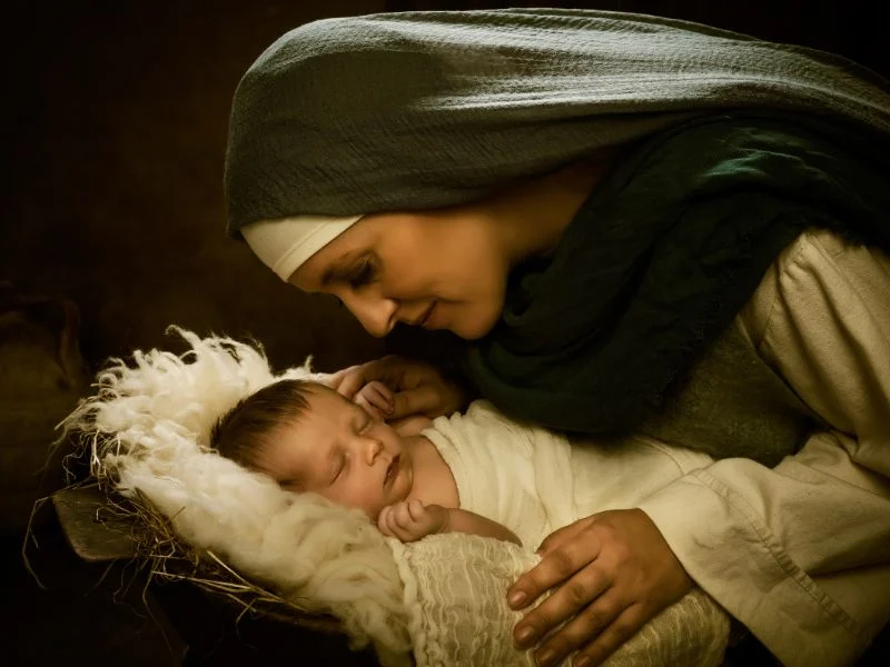 Mary and baby Jesus