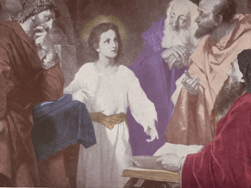 12 year old Jesus in the temple