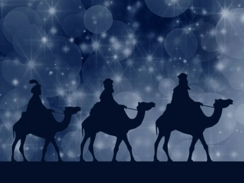 Magi visiting on Epiphany