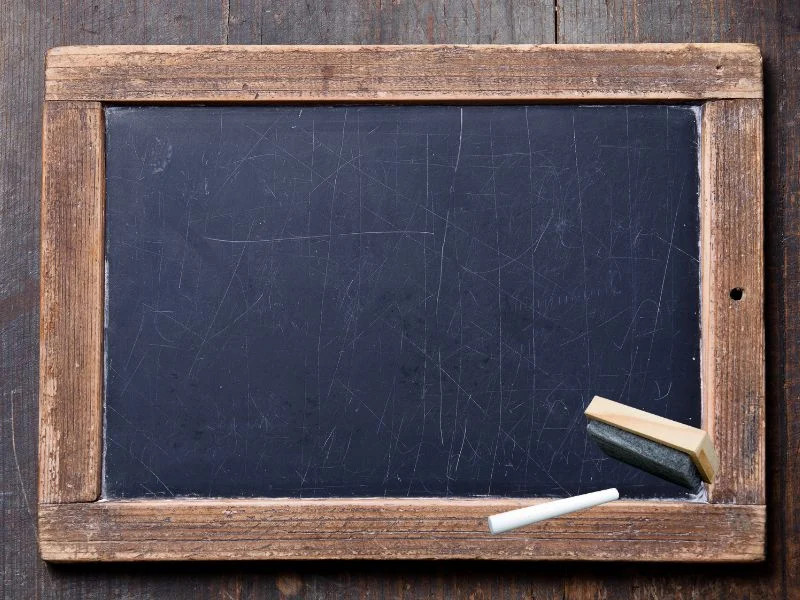 Clean chalkboard