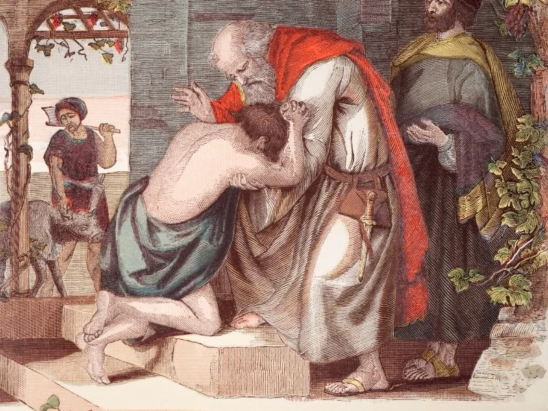 The Father welcomes the Prodigal Son